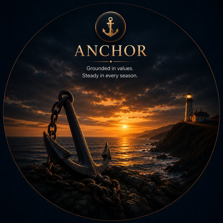 Anchor - grounded in values, steady in every season